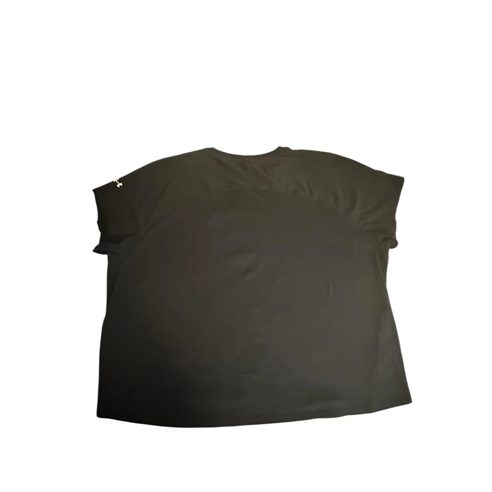 Under Armor‎ Project Rock Womens T Shirt XL Black Loose Fit Logo Iron Paradise